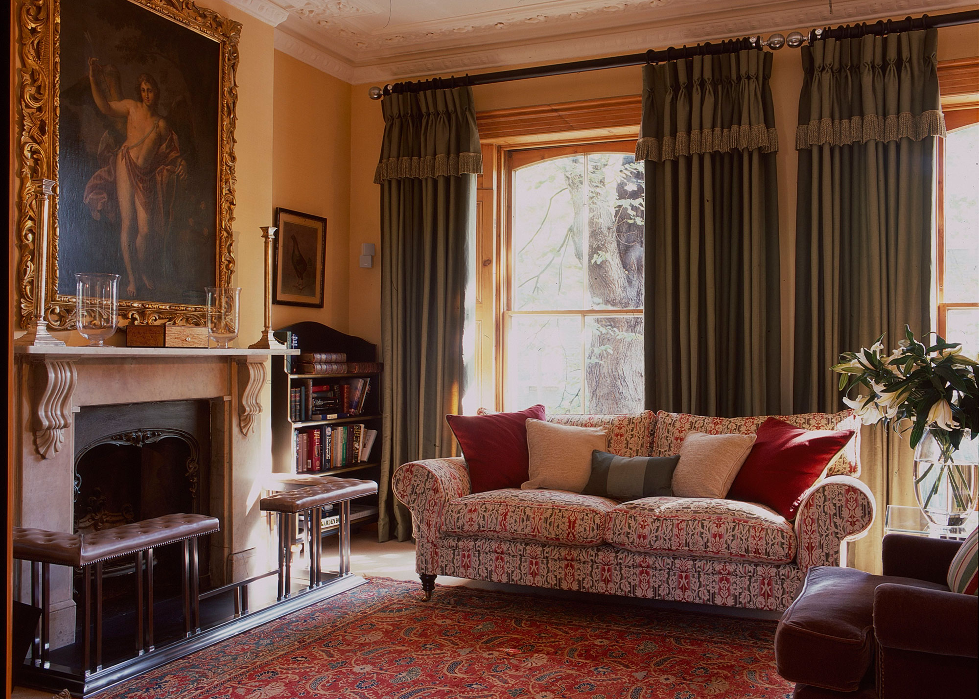 Interior Deign Example Slide - Sophisticated Chelsea Sitting Room 